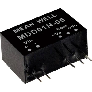 Mean Well MDD01M-09 DC / DC menič napätia, modul   56 mA 1 W Počet výstupov: 2 x