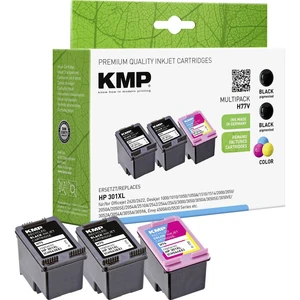 KMP Ink náhradný HP 301XL kompatibilná  čierna, zelenomodrá, purpurová, žltá H77V 1719,4055