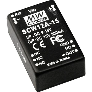 DC/DC-menič Mean Well SCW12B-12  1000 mA