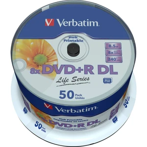 Verbatim 97693 DVD+R DL 8.5 GB 50 ks vreteno možnosť potlače