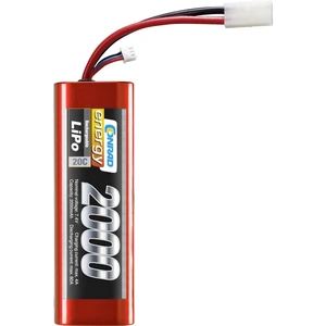 Conrad energy akupack Li-Pol 7.4 V 2000 mAh Počet článkov: 2 20 C Stick Hardcase zástrčka Tamiya