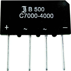 TRU COMPONENTS TC-B40C3700A mostíkový usmerňovač SIL-4 80 V 3.7 A jednofázové