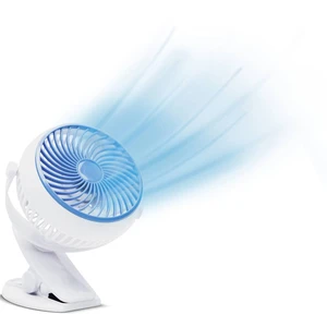 MediaShop Livington Go Fan stolný ventilátor 2 W, 3 W, 4 W (d x š x v) 150 x 186 x 80 mm biela