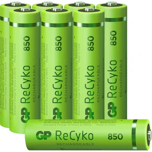 GP Batteries ReCyko+ HR03 mikrotužkový akumulátor typu AAA  Ni-MH 850 mAh 1.2 V 8 ks