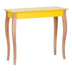 Žltý odkladací stolík Ragaba Console, dĺžka 85 cm