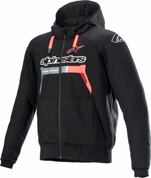 Alpinestars Chrome Ignition Hoodie Black/Red Fluorescent L Kurtka tekstylna