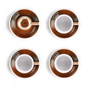 Set von 4 Espressotassen mit Untertassen Loveramics „Egg Caramel“, 80 ml 4 Stk.