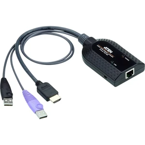 ATEN KVM, počítač #####KVM-Adapterkabel [1x HDMI zástrčka, #####USB-A - 1x RJ45 zásvuka] 0.25 m