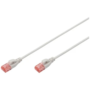 Digitus DK-1617-010S RJ45 sieťové káble, prepojovacie káble CAT 6 U/UTP 1.00 m sivá bez halogénov, samozhášavý, flexibil