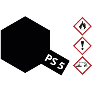 Tamiya farba Lexan čierna PS-5 nádoba so sprejom 100 ml