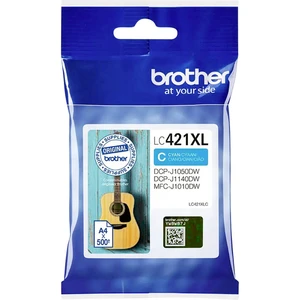 Brother Ink cartridge LC421XLC originál Single zelenomodrá LC421XLC