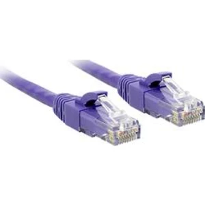 Síťový kabel RJ45 LINDY 48124, CAT 6, U/UTP, 3.00 m, fialová