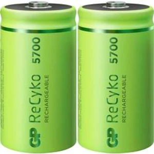 Akumulátor velké mono D Ni-MH GP Batteries ReCyko+, 5700 mAh, 1.2 V 2 ks