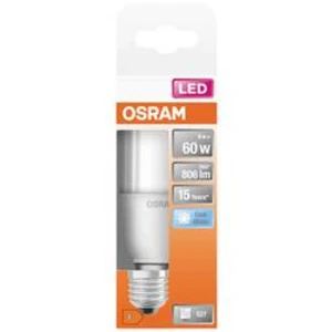 LED žárovka OSRAM 4058075428508 230 V, E27, 8 W = 60 W, studená bílá, A+ (A++ - E), tvar pístu, 1 ks