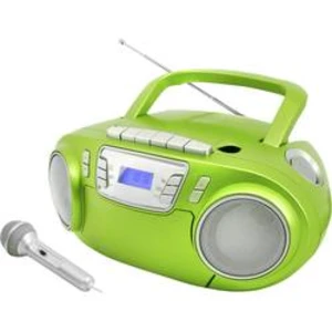 CD-rádio soundmaster SCD5800GR, FM, USB, kazeta, rádiopřehrávač, zelená