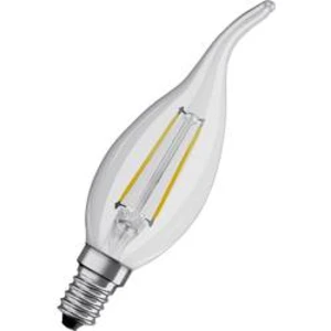 LED žárovka OSRAM 4058075434561 230 V, E14, 5 W = 40 W, teplá bílá, A+ (A++ - E), tvar svíčky ve větru, 1 ks