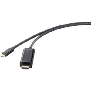 Kabel Renkforce [1x USB-C™ zástrčka - 1x HDMI zástrčka] černá 0.50 m