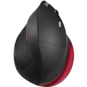 Optická Wi-Fi myš Perixx 718R 11562, ergonomická, černá, červená