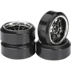 Silniční kolo Absima Drifter C , 9 paprsků, 12 mm 6-hran, 1:10, černá, 4 ks