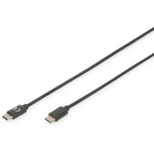 USB 2.0, USB-C kabel Digitus AK-300138-030-S AK-300138-030-S, 3.00 m, černá