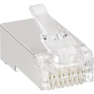 Zástrčka, rovná RJ45 TRU COMPONENTS transparentní, 1 ks