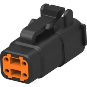 Zásuvkový konektor na kabel TE Connectivity DTMH06-4SA, 17.27 mm, pólů 4, 1 ks