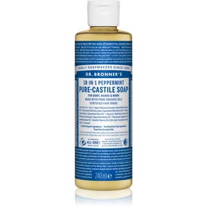 Dr. Bronner’s Peppermint tekuté univerzální mýdlo 240 ml