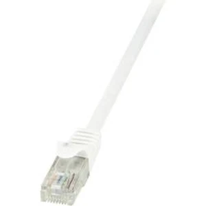 Síťový kabel RJ45 LogiLink CP2081U, CAT 6, U/UTP, 7.50 m, bílá