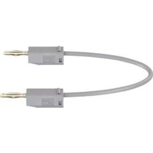 Stäubli LK205 měřicí kabel [lamelová zástrčka 2 mm - lamelová zástrčka 2 mm] šedá, 45.00 cm