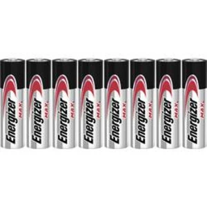 Tužková baterie AA alkalicko-manganová Energizer Max LR06, 1.5 V, 8 ks