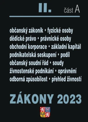 Zákony II A 2023 Občanský zákoník