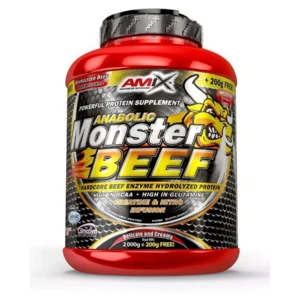 AMIX Anabolic monster BEEF 90% protein lesní ovoce 2200 g