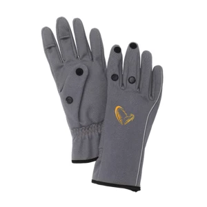 Savage gear rukavice softshell glove grey - l