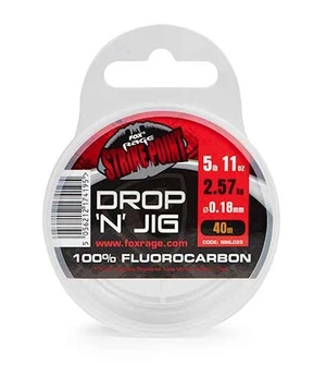 Fox rage fluorocarbon strike point drop n jig line 40 m - 0,30 mm 13,84 lb