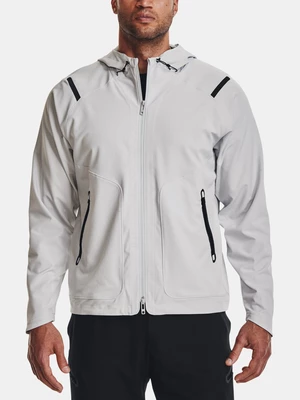Světle šedá pánská sportovní bunda Under Armour UA Unstoppable Jacket