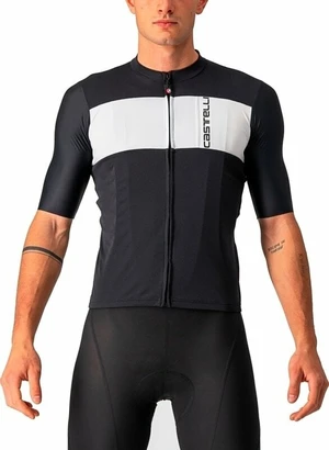 Castelli Prologo 7 Tricou Light Black/Silver Gray-Ivory L