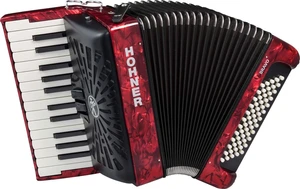 Hohner Bravo II 60 Rot Tastenakkordeon