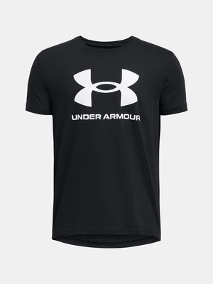 Tmavosivé tričko Under Armour UA SPORTSTYLE LOGO SS