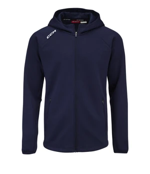 Men's CCM LOCKER ROOM FLEECE FULL ZIP HOODIE true navy