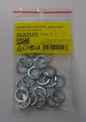 MDtools Podložky pružné DIN 7980 Zn - pérovky, pozinkované, různé rozměry Velikost: M10