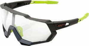 100% Speedtrap Soft Tact Cool Grey/Photochromic Lens Fahrradbrille