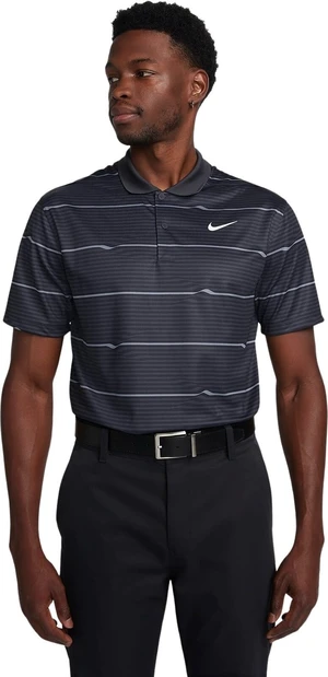 Nike Dri-Fit Victory Ripple Mens Polo Black/Dark Smoke Grey/White XL Chemise polo