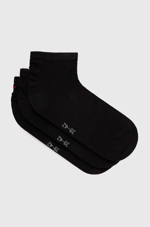 Ponožky Tommy Hilfiger 3-pak pánske, čierna farba, 701227852,