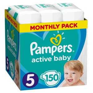 PAMPERS Active Baby 5 velikost 11-16 kg 150 kusů