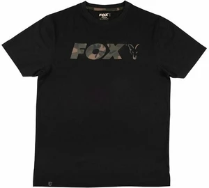 Fox Fishing Tričko Logo T-Shirt Black/Camo 3XL