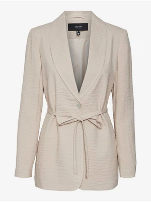 Beige women's blazer Vero Moda Gimana - Women