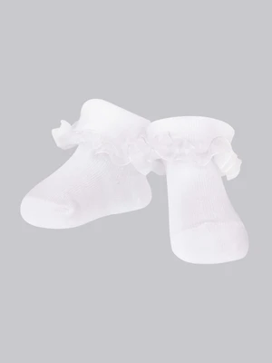 Yoclub Kids's 3Pack Girl's Ruffle Socks SKA-0119G-010J-002