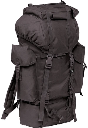 Nylon Military Backpack in Black