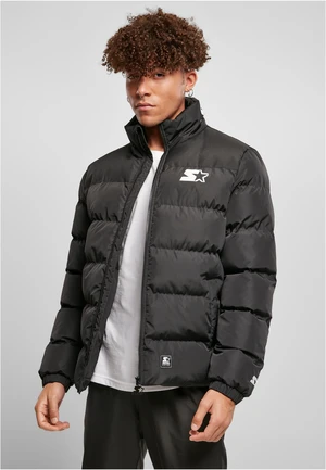 Starter Jacket Logo Puffer Jacket Black