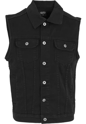 Denim vest black dark